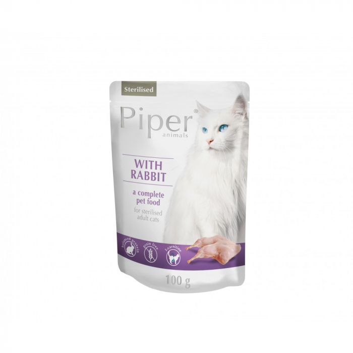 DOLINA NOTECI Hrana umeda PIPER CAT STERILISED, carne de iepure, 100 g [1]