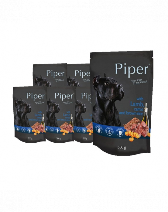 DOLINA NOTECI PIPER cu miel, morcov și orez brun 500 gr [2]