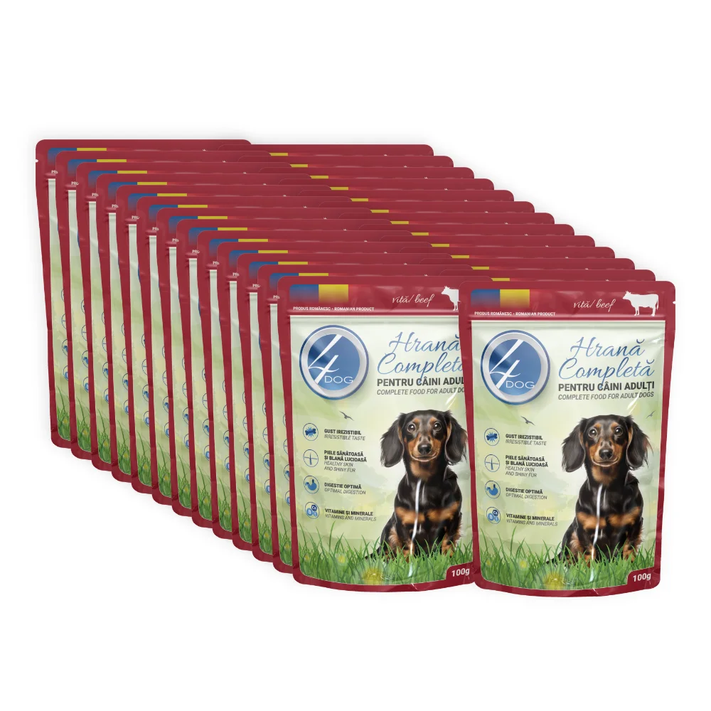 Hrana Umeda Caini 4DOG Vita in Sos 100g [2]