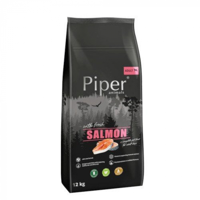 Hrana uscata pentru caini Piper, Adult, somon, 12 kg [1]