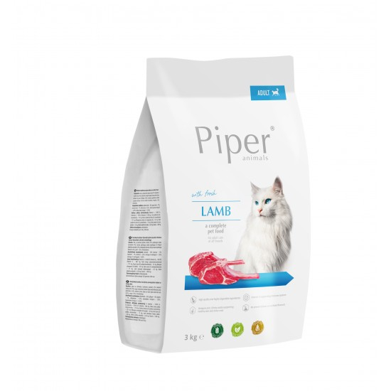 Hrana uscata pentru pisici Piper Adult, miel, 3kg [1]