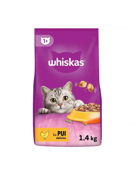 WHISKAS Hrana uscata pentru pisici adulte cu Pui 1.4Kg [1]