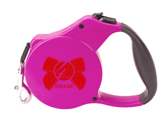 Lesa retractabila 4Dog, Talie medie, Roz, 5 m [1]