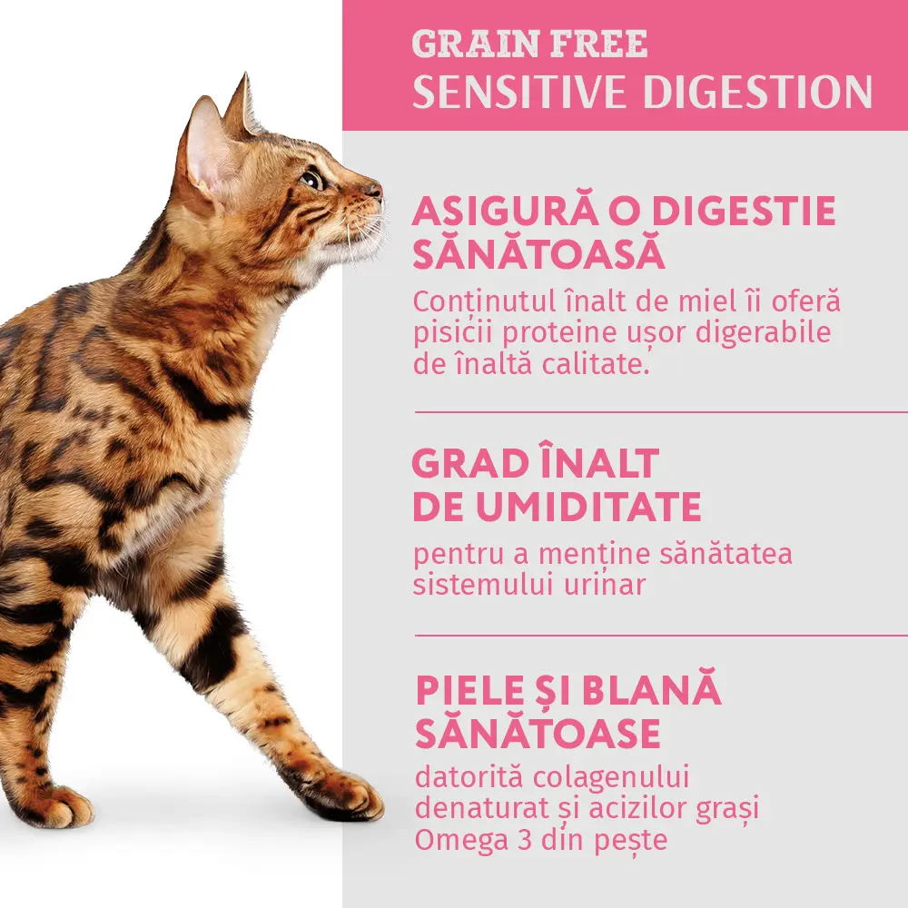 OPTIMEAL CAT PLIC SENSITIVE DIGESTION CU MIEL ȘI CURCAN 85g [4]