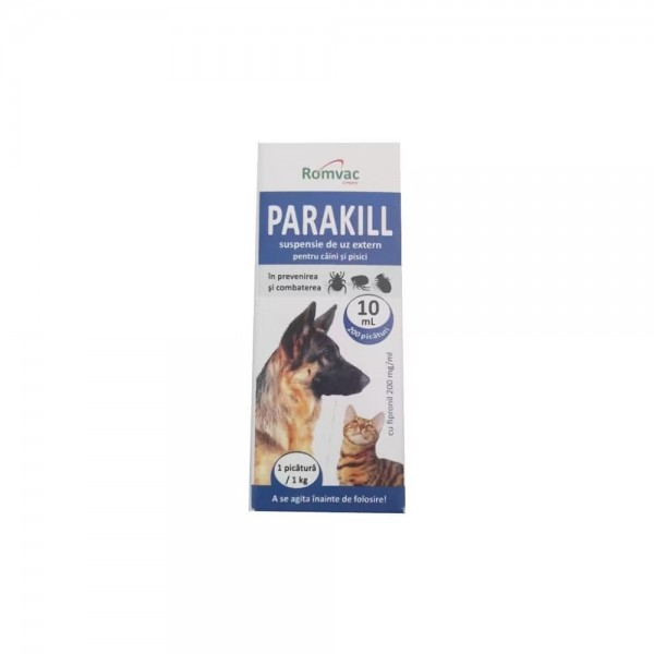 Deparazitare externa pentru caini si pisici, Parakill 200 de picaturi, 10 ml [1]