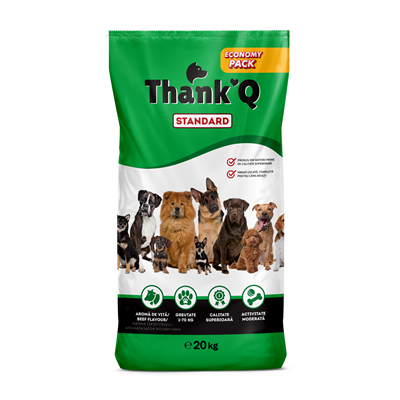 THANK'Q STANDARD Hrana Uscata pentru Catei cu Aroma de Vita 20 Kg [1]