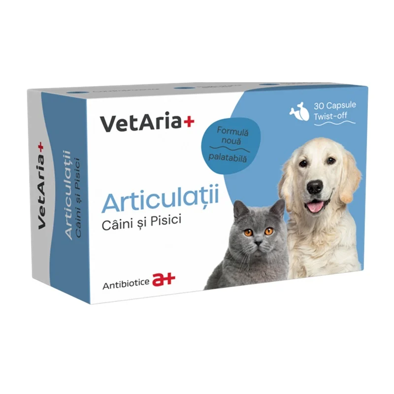 VetAria+ Articulatii, 30 capsule Twist-Off [1]