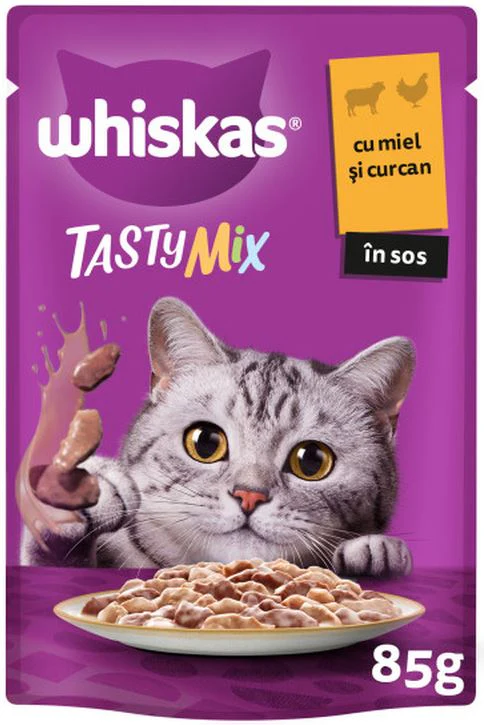 Whiskas plic  Tasty Mix cu miel si curcan [1]