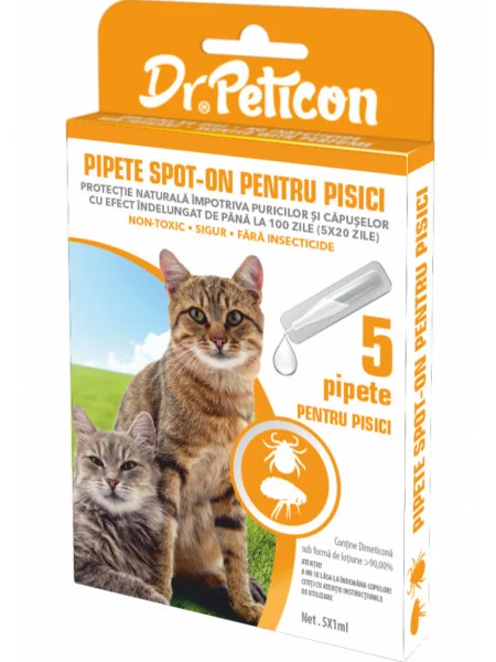 Dr. Peticon- Pipetele  Spot On cat 5 Pipete [1]