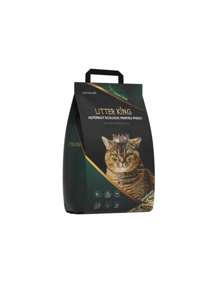 Nisip & Aşternut Igienic - ASTERNUT ECOLOGIC LITTER KING STANDARD 10L/4.3 KG