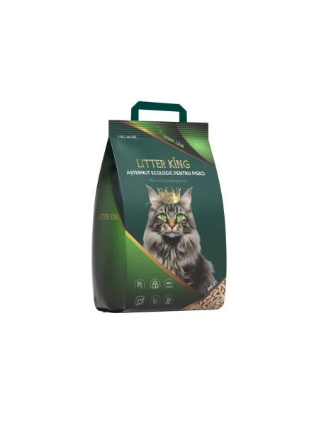 Nisip & Aşternut Igienic - ASTERNUT ECOLOGIC LITTER KING PELET 10L/5KG