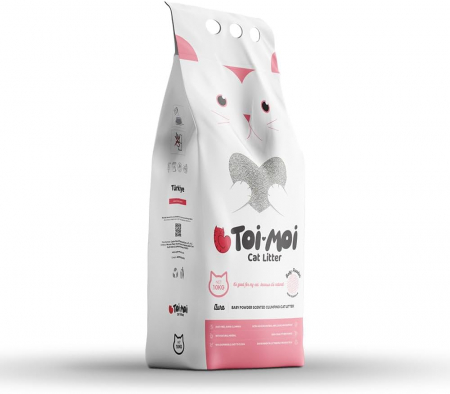 Nisip & Aşternut Igienic - Asternut Igienic pentru Pisici TOI MOI – Aroma Baby Powder 5kg
