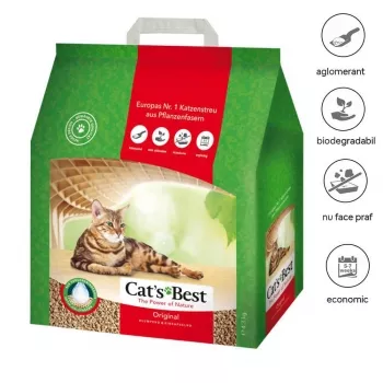 Nisip & Aşternut Igienic - Aşternut vegetal pentru pisici Cat's Best Oko plus original 5 l