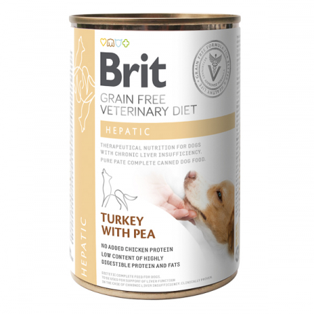 Diete veterinare caini - Brit GF Veterinary Diets Dog Can Hepatic 400 g