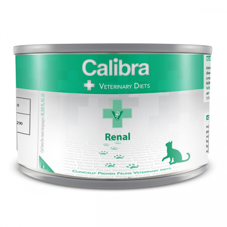 Diete veterinare Pisici - Calibra VD Cat Renal Conserva 200 g