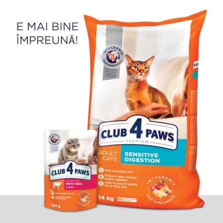 CLUB 4 PAWS CAT ADULT SENSITIVE DIGESTION 14Kg [3]
