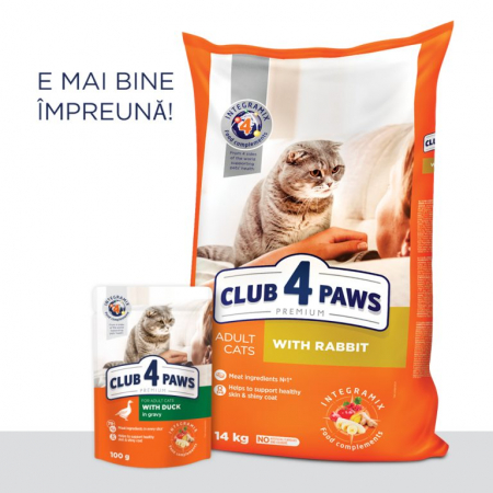 CLUB 4 PAWS CAT PLIC CU RAȚĂ 100g [2]