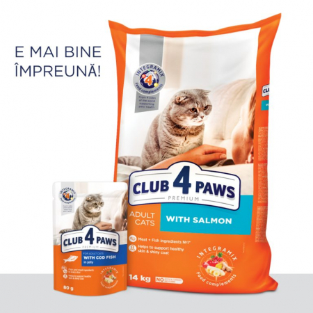 CLUB 4 PAWS CAT PLIC DIN COD 80g [1]