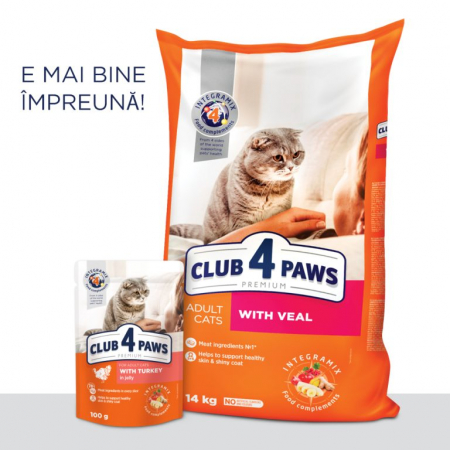 CLUB 4 PAWS CAT PLIC DIN CURCAN 100g [1]