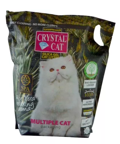 Nisip & Aşternut Igienic - Crystal Cat nisip silicatic aloe 3.8 l