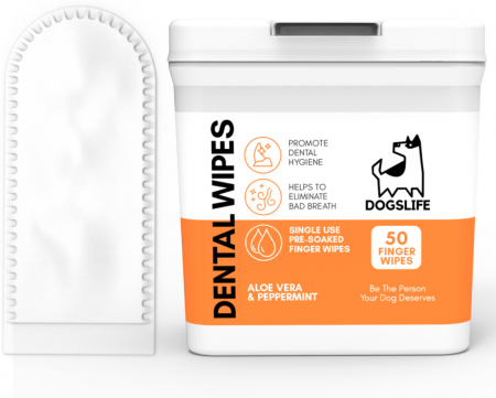 Câini - ervețele pentru curățarea dinților Dogslife  pachet x 50 buc