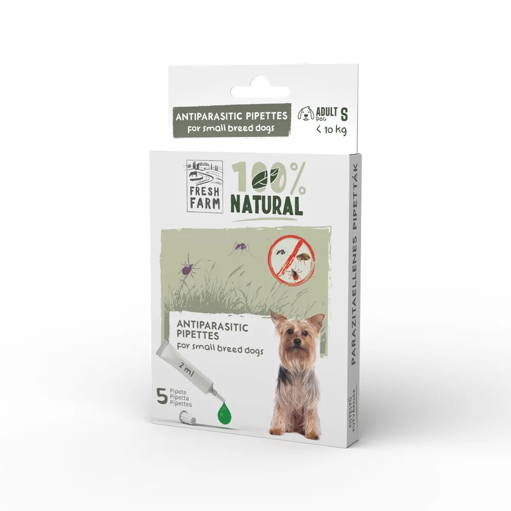 Câini - Fresh farm spot on antiparzitar pentru caini adulti S, 5x2ml, <10 kg