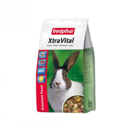Rozătoare - HRANA PREMIUM PENTRU IEPURI XTRA VITAL BEAPHAR 1KG