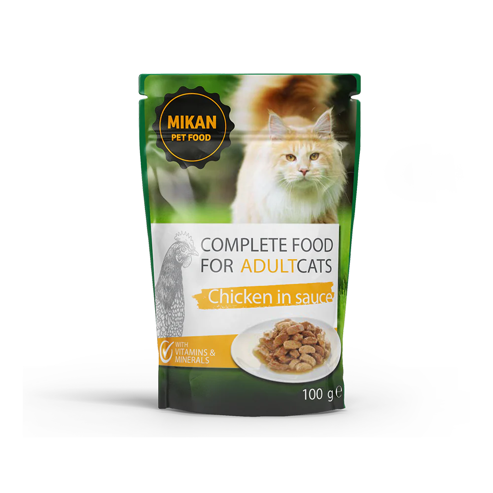 Hrană umedă - Hrană umedă pentru pisici cu pui 100g