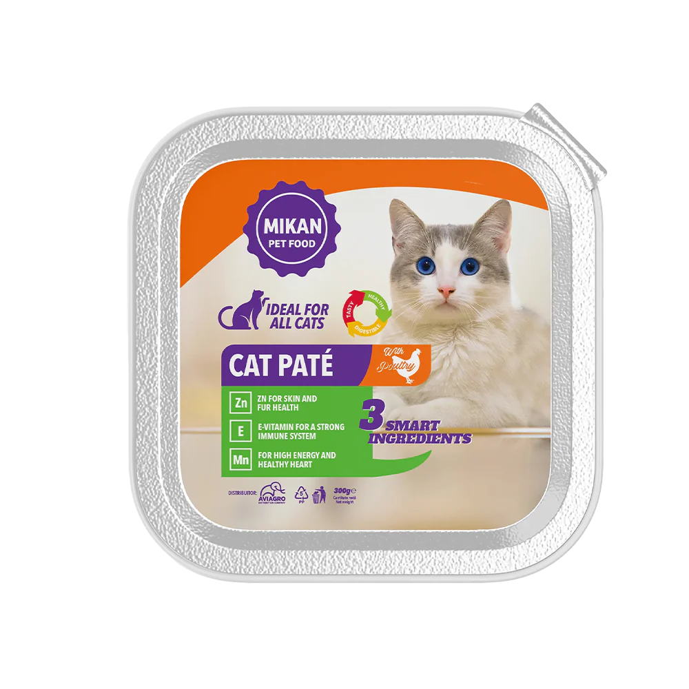Hrană umedă - Hrană umedă tip pate pentru pisici cu pui 100 g