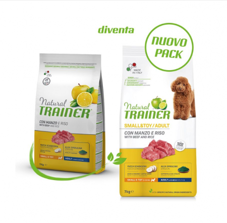 Hrana uscata pentru caini Natural Trainer Adult Small & Toy Vita si orez 7 kg [1]
