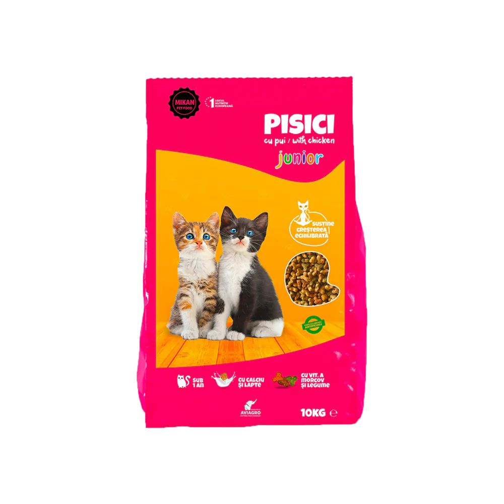Hrană uscată - Hrană uscată pentru pisici junior 10 Kg