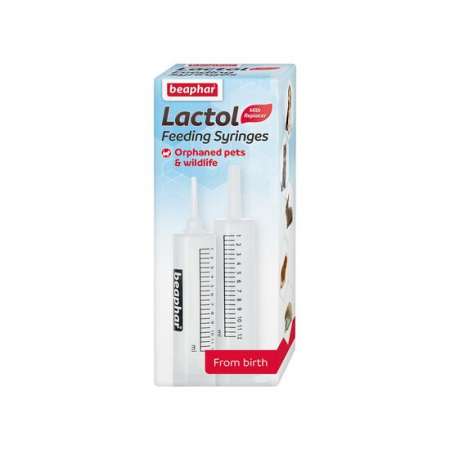 Rozătoare - SERINGA DE HRANIRE MANUALA LACTOL FEEDING SYRINGES BEAPHAR 2BUC/SET