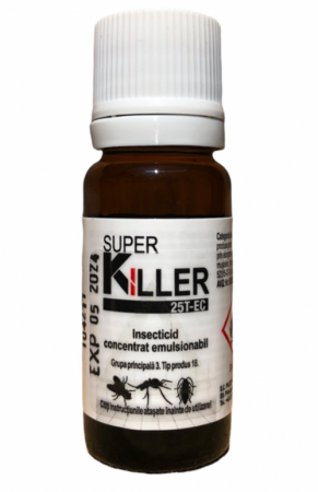 Produse VET - Insecticid SUPER KILLER 25 T-EC - 10 ml, Pasteur