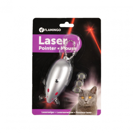 Jucării - JUCARIE PENTRU PISICI/CATEI FLAMINGO LASER MOUSE - Copie