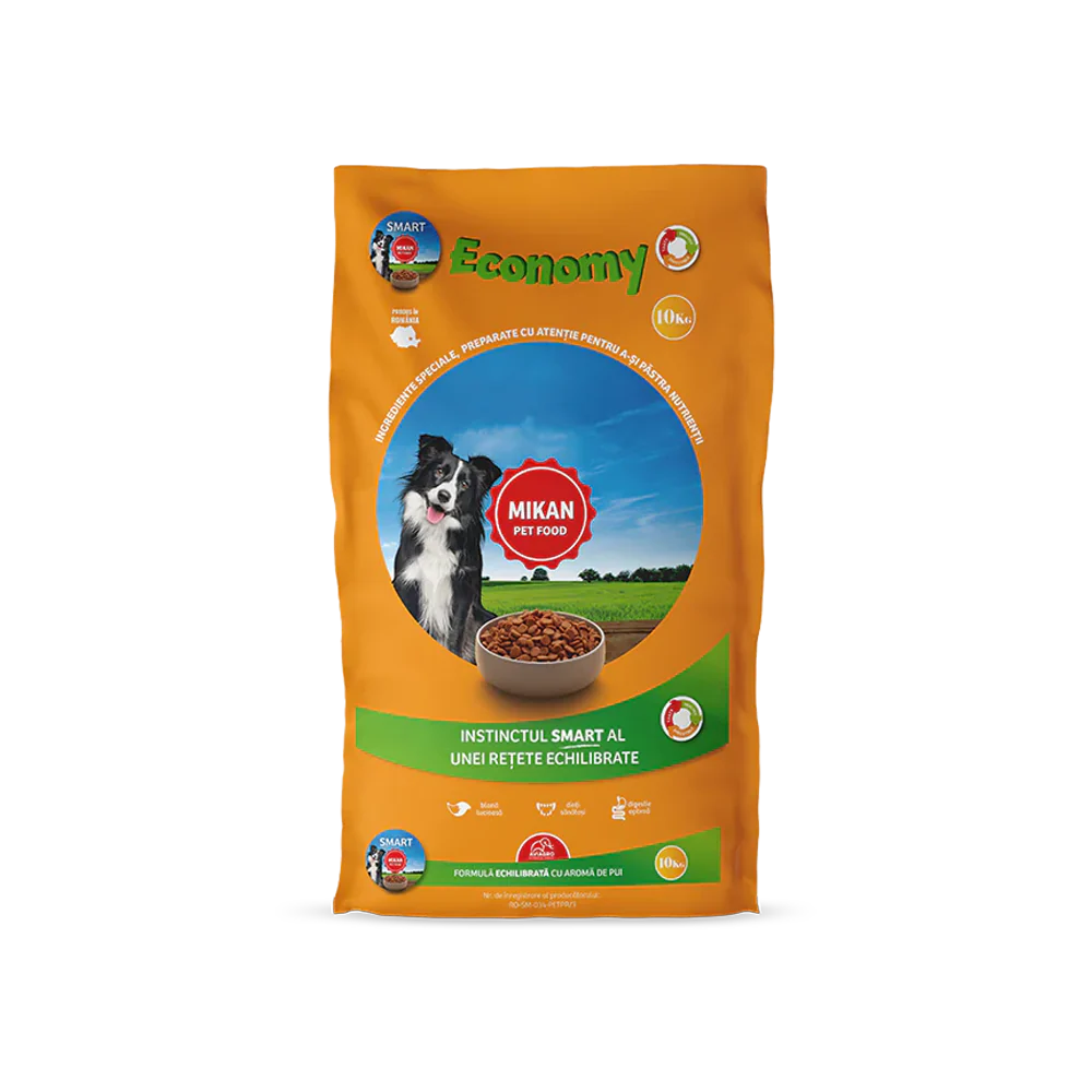 Hrană uscată - Mikan Smart Economy cu pui 10 KG