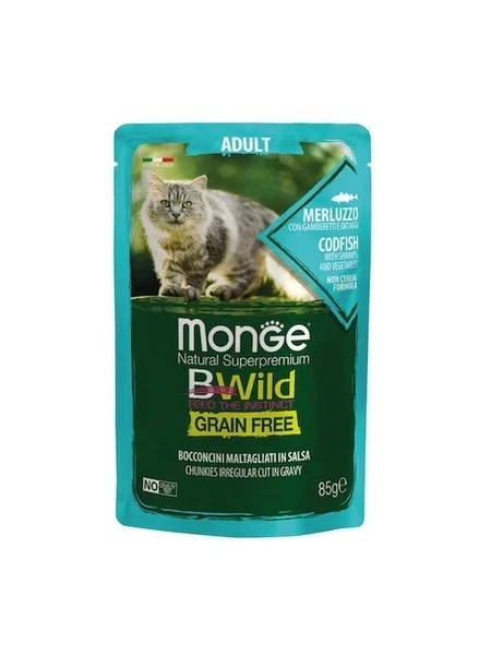 Hrană umedă - MONGE BWILD PLIC ADULT 85 GR