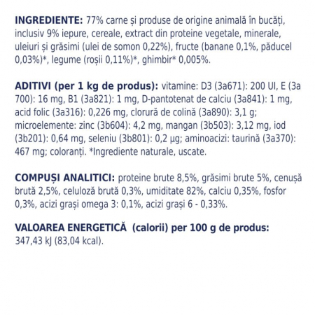 CLUB 4 PAWS CAT PLIC ADULT CU IEPURE 100g [2]
