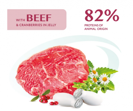OPTIMEAL DOG PLIC CU VITĂ ȘI MRIȘOARE 85g [2]