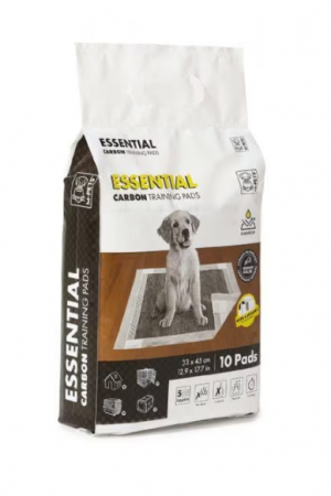 Îngrijire - Paturici de antrenament M-Pets Essential Carbon, 45x33cm, set de 10 bucati, rezistente la scurgeri, elimina mirosurile