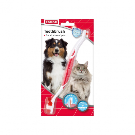 Accesorii - PERIUTA DE DINTI UNIVERSALA PENTRU CAINI SI PISICI TOOTHBRUSH BEAPHAR