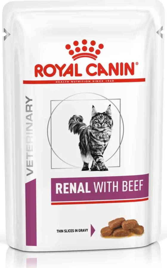 Pisici - Royal Canin Renal Plic hrană umedă pisici, cu Vită 85g