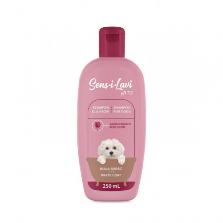 Îngrijire - Sampon pentru caini Sens-I-Lavi, blana alba, 250 ml