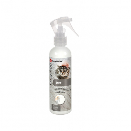 Îngrijire - SAMPON PENTRU PISICI FLAMINGO SPALARE USCATA SPRAY 200ML