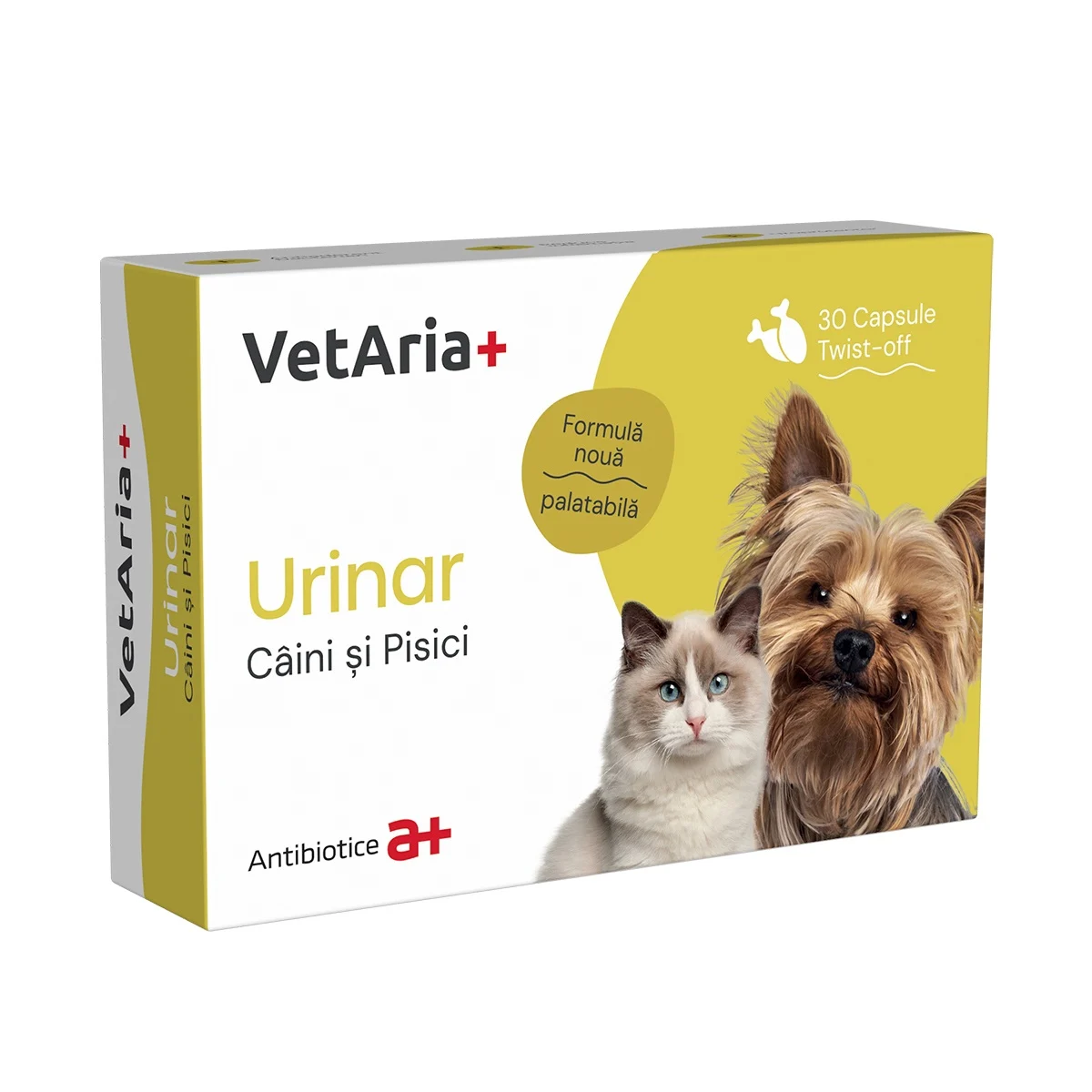 Vitamine & Suplimente - VetAria+ Urinar, 30 capsule Twist-Off