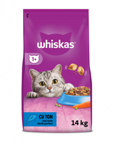 Hrană uscată - Hrana uscata pentru pisici Whiskas, Ton & Ficat, 14Kg