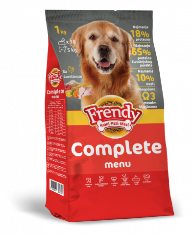 HRANA CAINI - FRENDY COMPLETE 20Kg- Hrana uscata pentru cainii adulti. Amestec complet pentru toate rasele si taliile. Curcan, 20 kg