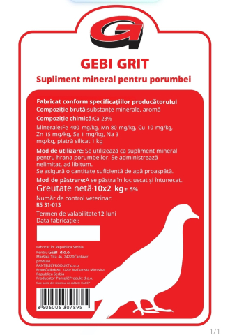 Grit mineral pentru Porumbei [1]