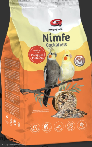 Hrana pasari si rozatoare - Hrană pentru păsări, perusi, Nimfe, amestec premium de cereale cu vitamine și minerale, 10 kg
