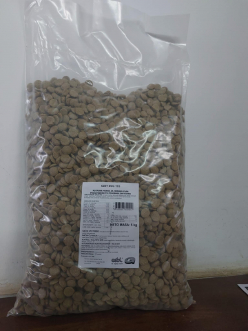 HRANA CAINI - Ozzy Dog 5kg, Hrana universala pentru caini toate taliile si toate rasele, granulat, sac transparent, 5 kg