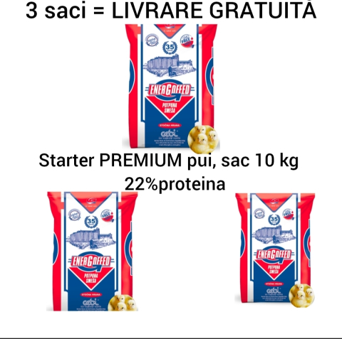 HRANA PUI - PACHET PROMO STARTER PUI 22% PROTEINĂ